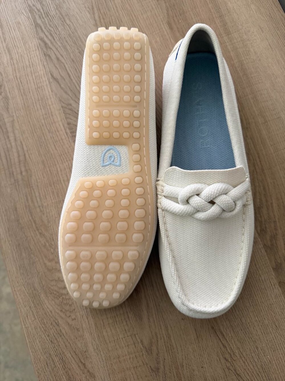 Rothy's The Braid Driver in Cream Size 9.5 - Picture 2 of 4